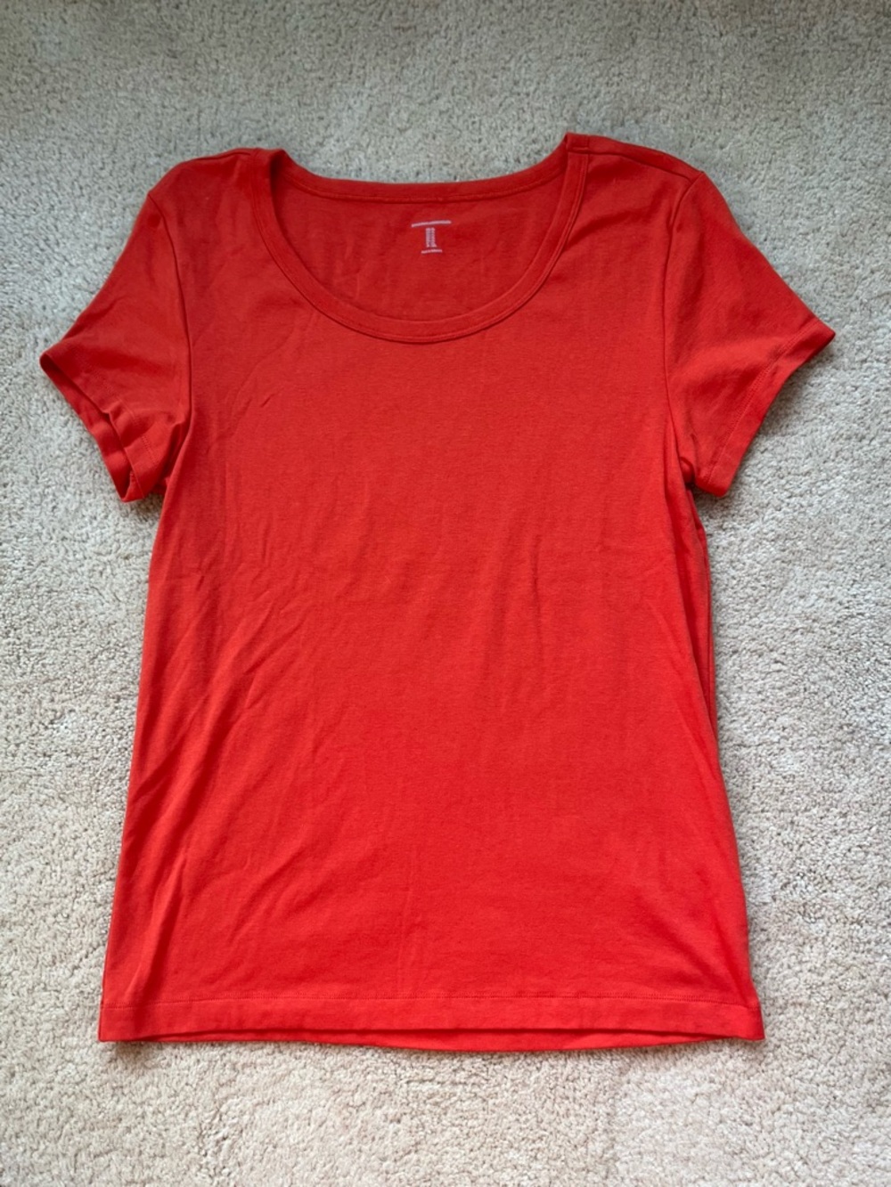 Amazon Essentials Orange Slim-Fit Scoop Neck T-Shirt - XL - EUC
